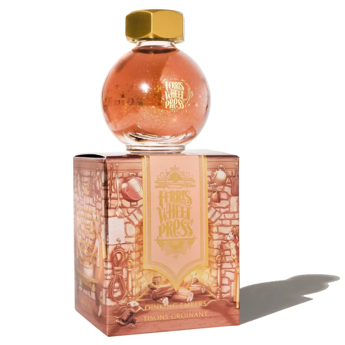 Ferris Wheel Press 20ml Vulpeninkt FerriTales – The Three Little Pigs | Oinking Embers - Afbeelding 2