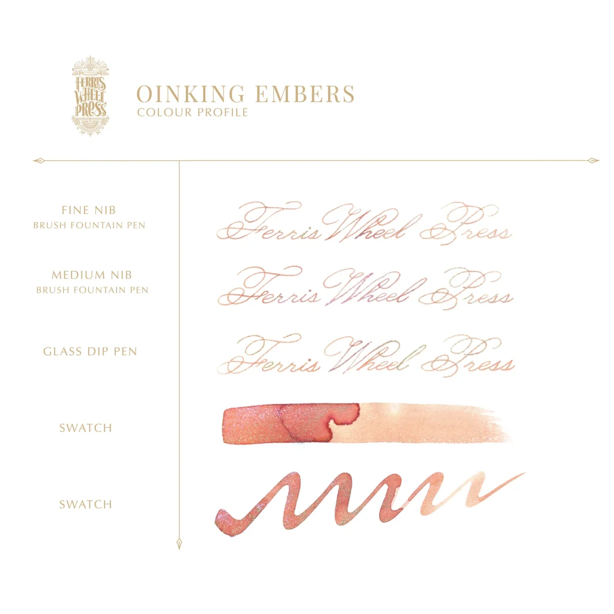 Ferris Wheel Press 20ml Vulpeninkt FerriTales – The Three Little Pigs | Oinking Embers - Afbeelding 3