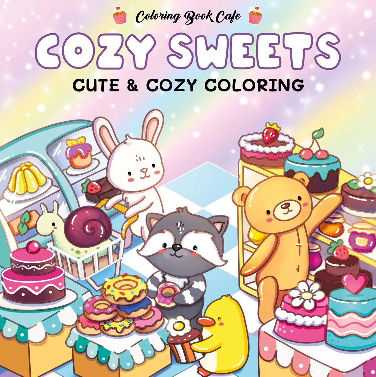 Kleurboek Cute & cozy coloring – Cozy sweets - Afbeelding 2