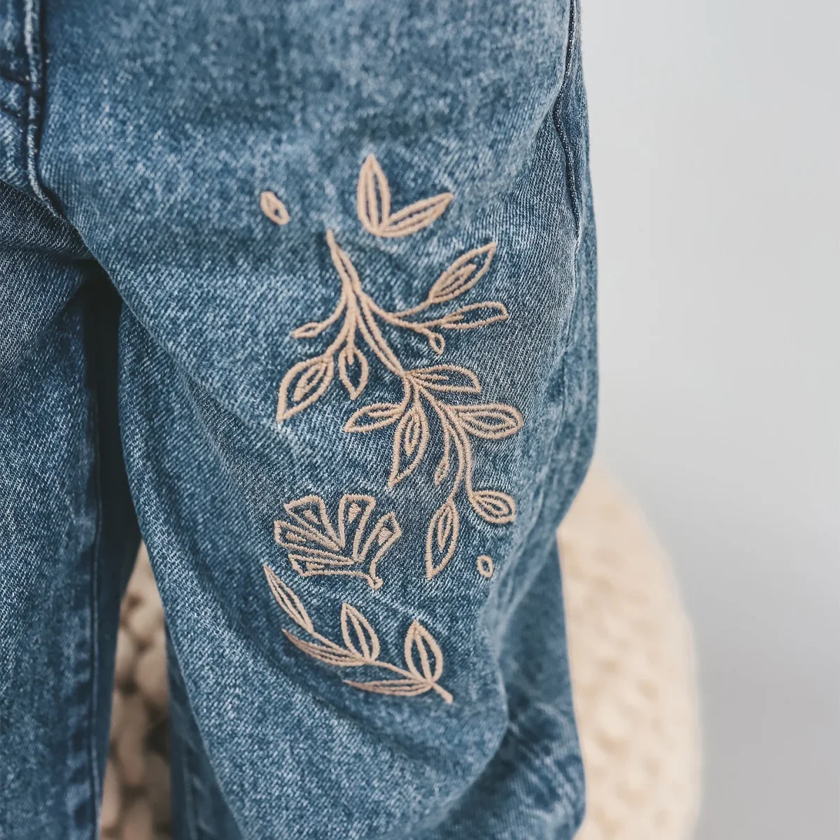 Enthic Flower Wide Leg Jeans - Afbeelding 7