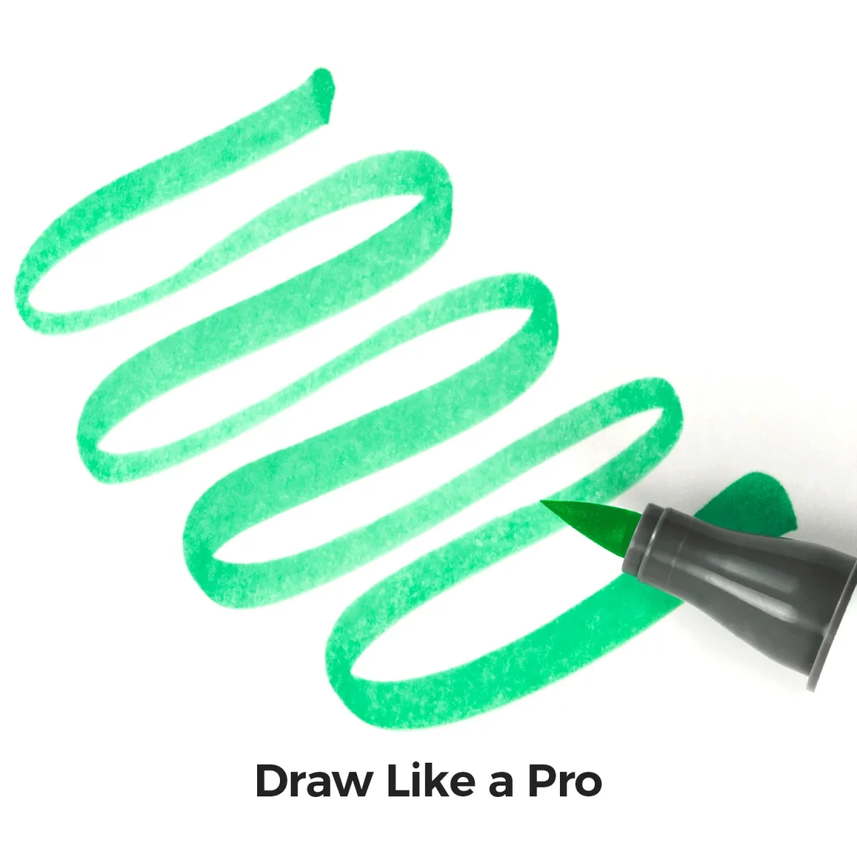 Creachick X Ohuhu Alcohol markers Brush & chisel set van 6 – Basic Tone - Afbeelding 5