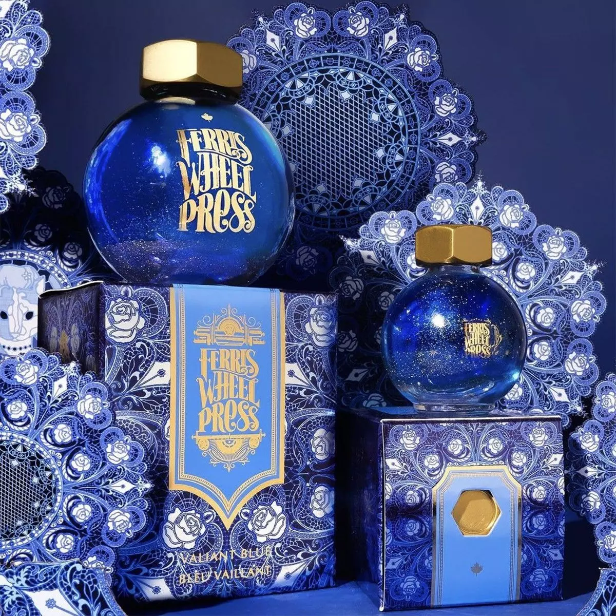 Ferris Wheel Press 20ml Vulpeninkt FerriTales – Valiant Blue - Afbeelding 5