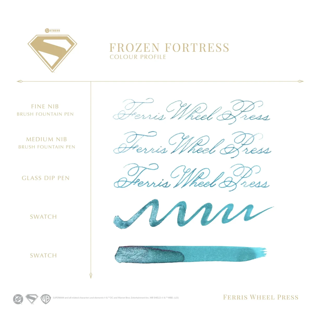 Ferris Wheel Press Warner Bros. | Superman | Frozen Fortress 28ml Ink - Afbeelding 4